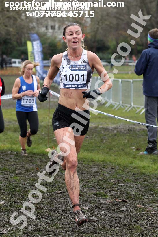 Senior and under-23 women, 2019 European Cross Country Trials and British Cross Challenge, Sefton Park, Liverpool.  Photo: David T. Hewitson/Sports for All Pics